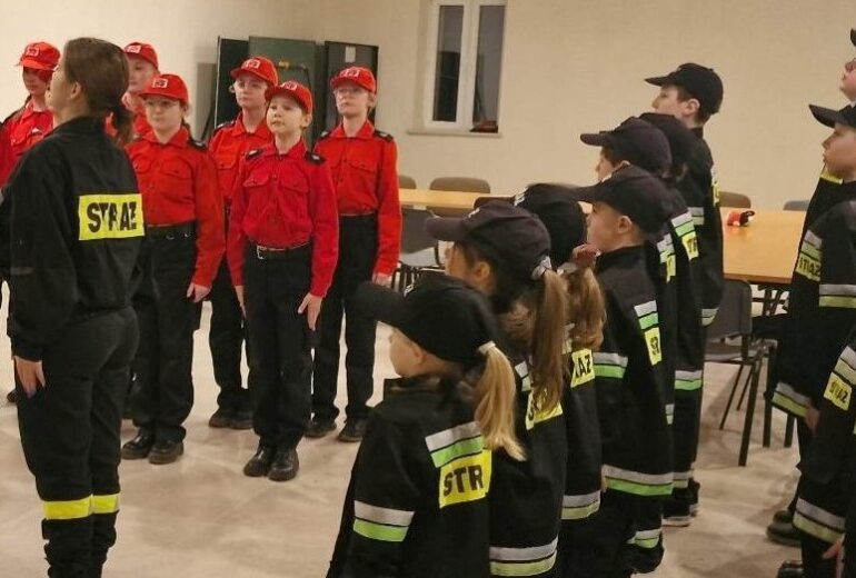 Zdjęcie nr 2 Dziecięca Drużyna Pożarnicza i Młodzieżowa Drużyna Pożarnicza w Ćmińsku 