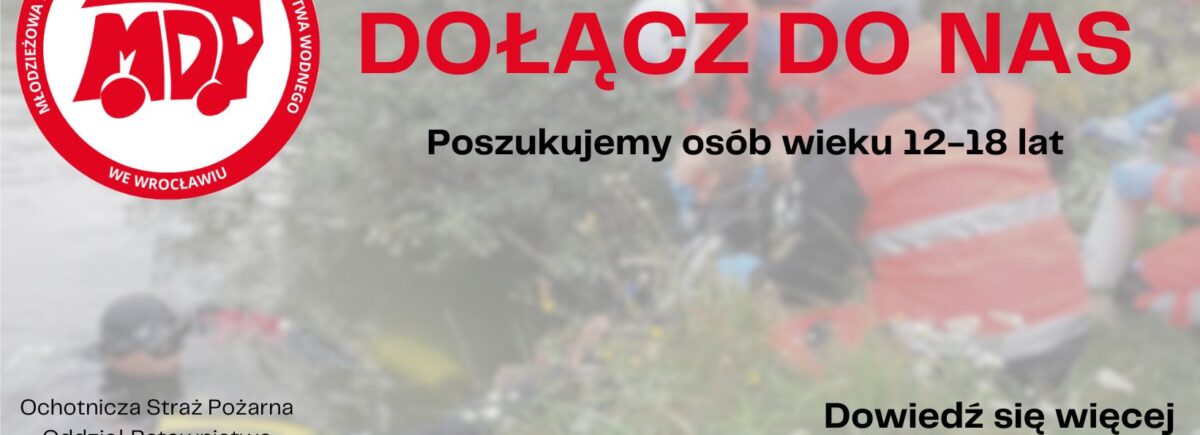 Młodzieżowa Drużyna Pożarnicza Oddział Ratownictwa Wodnego we Wrocławiu